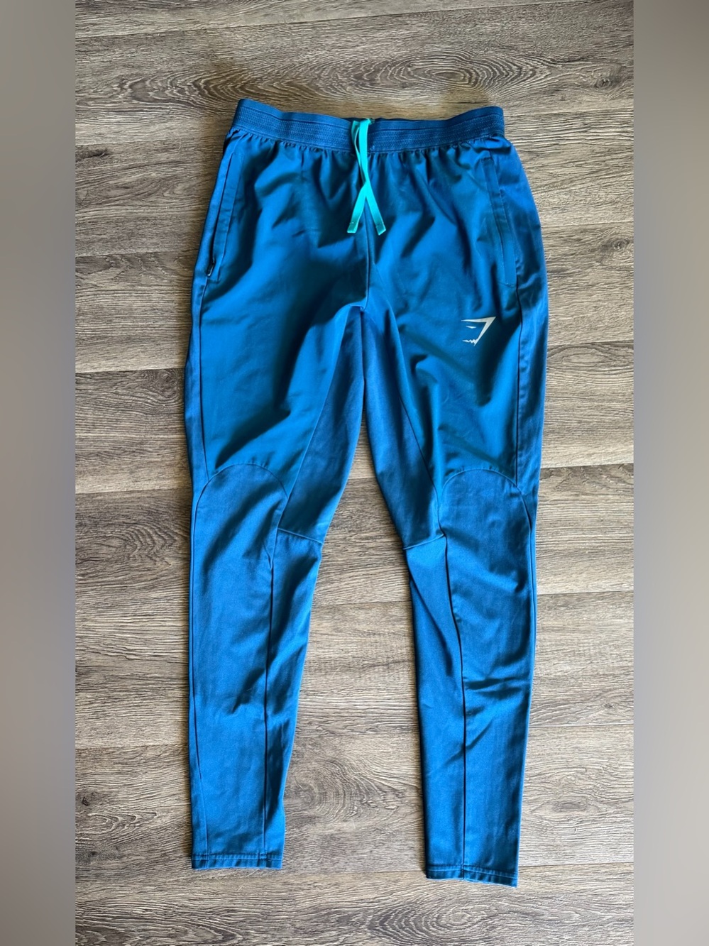 Gymshark Kids Teal Drawstring Joggers